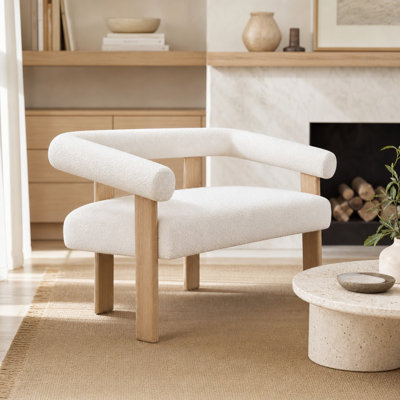 Causeuse ergonomique courbée à 2 places avec accoudoirs arrondis et canapé d'appoint avec conception enveloppante confortable