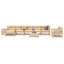 66cm Wide Straight Wood Patio Sofa
