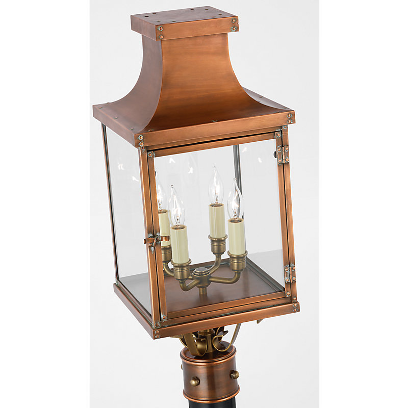 Chapman & Myers Bedford Post Lantern, Natural Copper