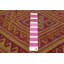 Tapis mauve noué à la main de conception unique 2 pi 7 po x 6 pi 3 po Jock
