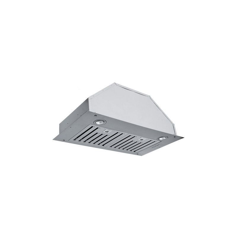 Hotte intégrée à conduit 29 pouces 650 CFM Houlio, Chrome