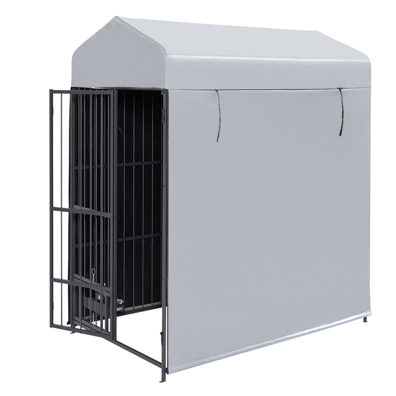 Grand chenil extérieur chenil extérieur, H 71,31 po x l 78,79 po x P 47,06 po