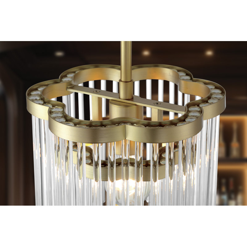 Everly Quinn Nemah - 1 Lt Mini Pendant In Heirloom Brass Finish