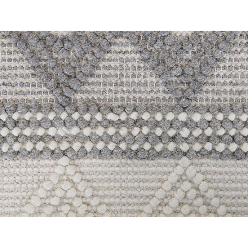 Jeffenese Geometric Wool Hand Woven Area Rug, Rectangle 140 x 200cm