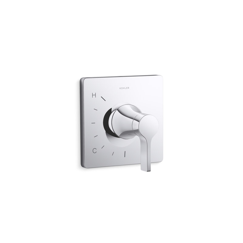 Venza Rite-Temp Pressure-Balancing Valve Trim, Polished Chrome