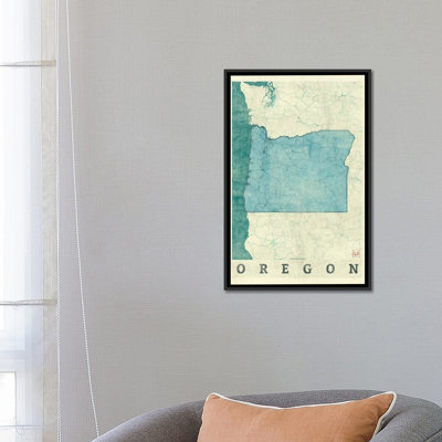 " Oregon Map " by Hubert Roguski