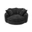 Fauteuil demi-tonneau rembourré avec 8 coussins-1948685752