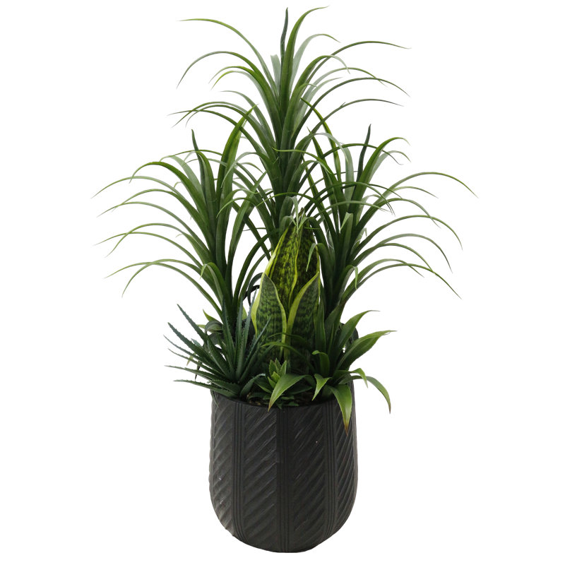 XL Commercial Artificial Plant Displays 107cm Faux Orchid Plant in Pot Liner