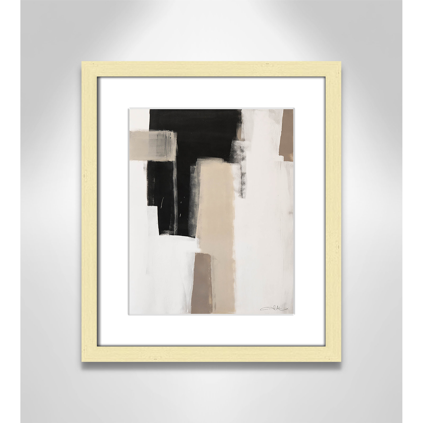 Earth Scapes I Print, 15" H x 13" W x 1.25" D, Gold Matted Picture Framed