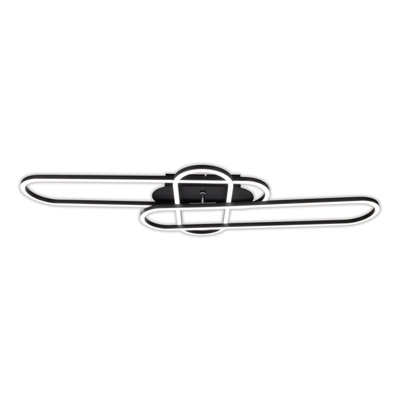 Claudearl LED Stepped Ceiling Lamp, Black