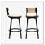 Tabourets de bar chaises de comptoir pivotantes avec structure en métal-1024984802