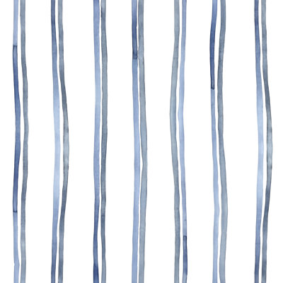 Watercolor Trails 20.5 in x 18 ft Blue Striped Peel and Stick Wallpaper (1-Pack, 30 sq. ft.)