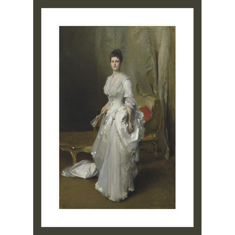 «Margaret Stuyvesant Rutherfurd White» par John Singer Sargent, impression giclée encadrée, H 29,5 po x l 21,13 po