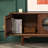 Solid wood black walnut TV cabinet-105968400