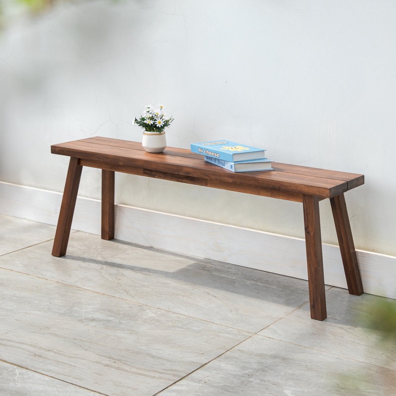 Banc de pique-nique en bois massif Nordquist, Brun