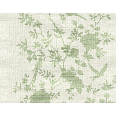 Floral Grass Cloth Wallpaper Roll