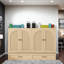 Lit escamotable double avec rangement - chargement USB, conception pliable, finition rotin?