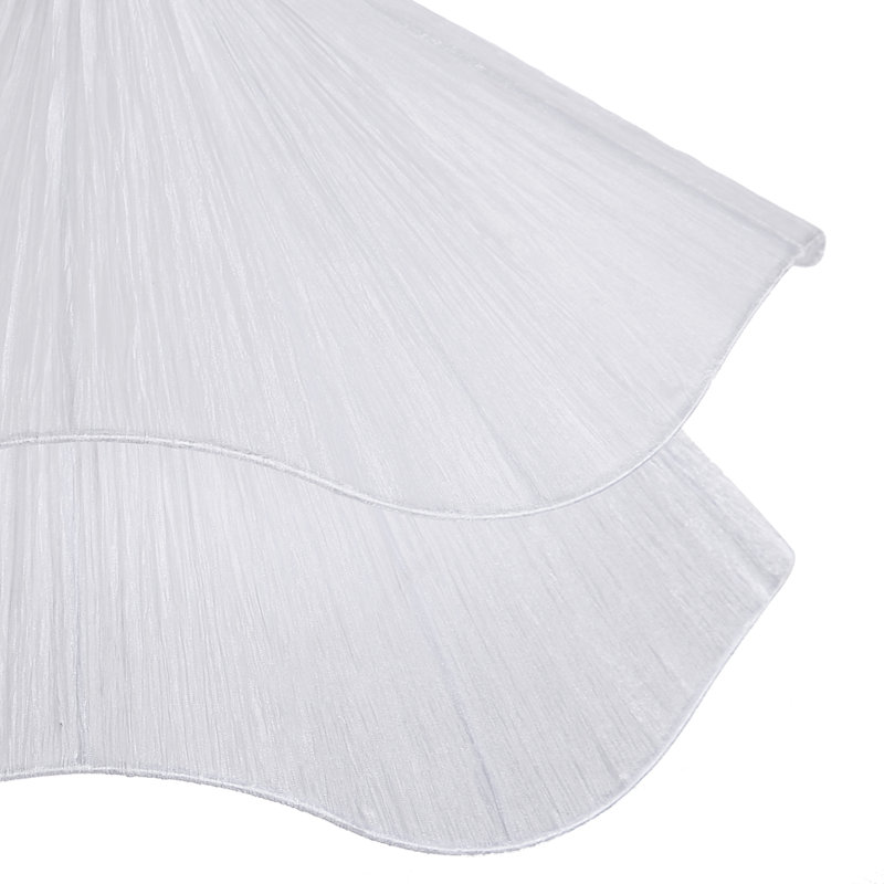 Luminaire suspendu moderne en tissu blanc pour le salon de la chambre à coucher, H 10,83 po x l 19,69 po x P 19,69 po