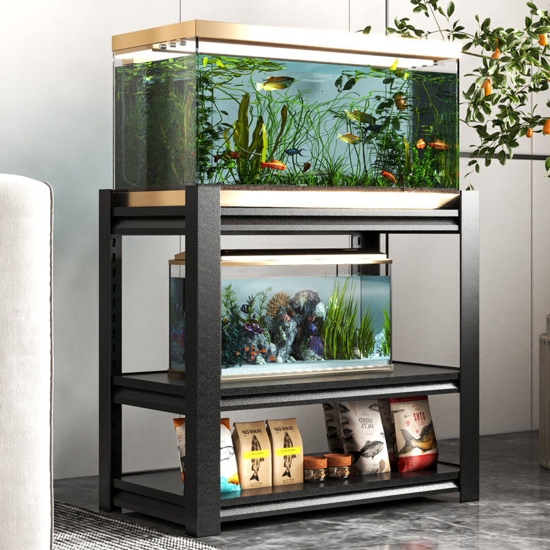 Support d'aquarium 30 gallons, Noir