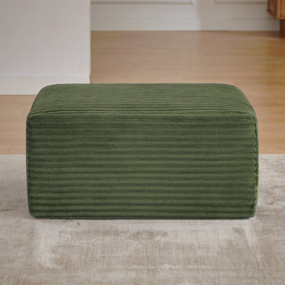 L-Shaped Cloud Sectional Sofa With Ottoman