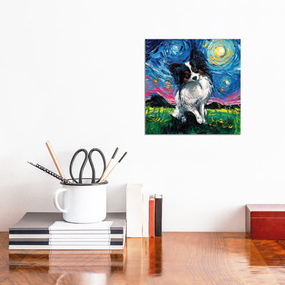 Papillon Night by Aja Trier - Wrapped Canvas Print