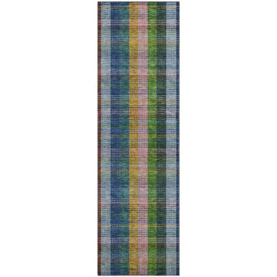 Premium Machine Washable Prisco Navy Rug