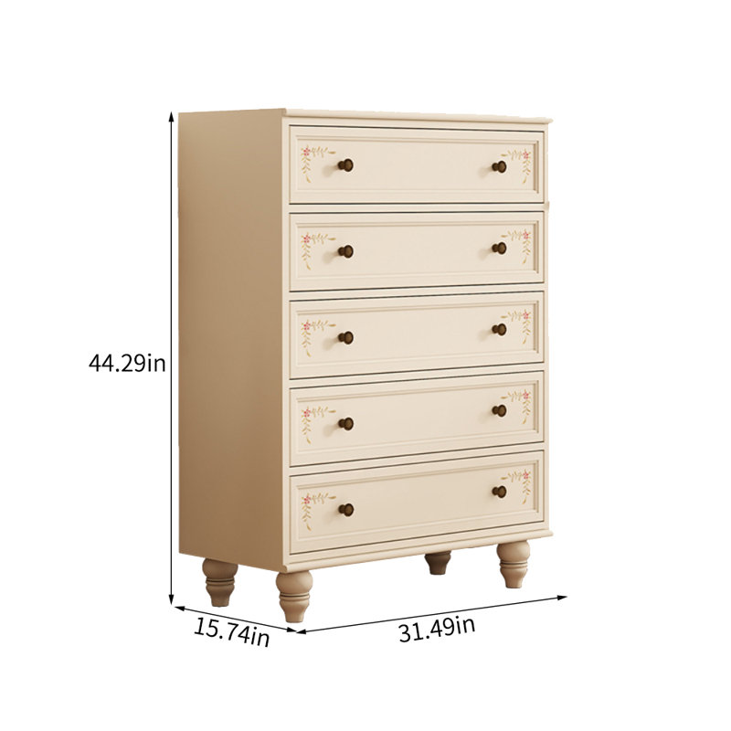 Retro Country Simple Painted Accent Chests
