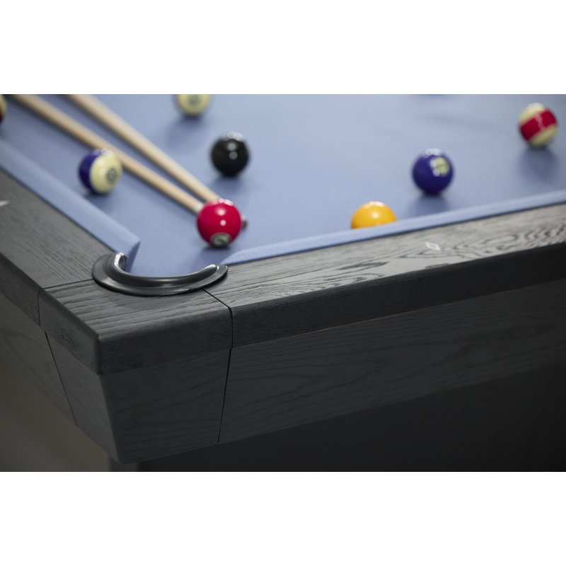 Kaci 8' Slate Pool Table In Black Ash