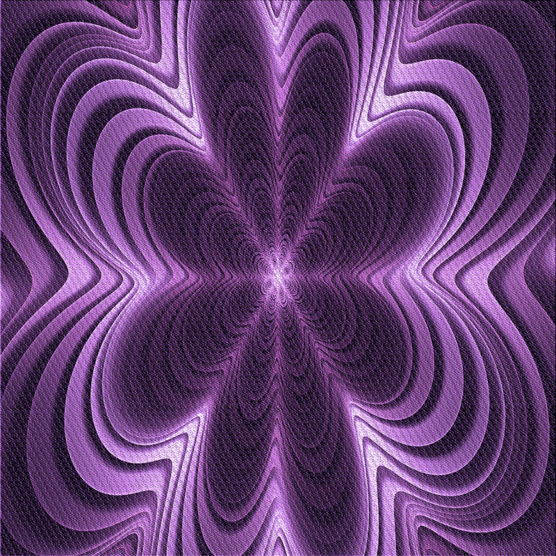 Tapis abstrait en laine mauve, Carré 8 pi