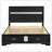 Black Queen Storage Panel Bed