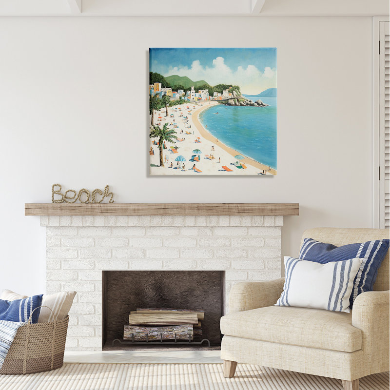 «Tropical Beach Goers» par Lazar Studio, H 30 po x l 30 po x P 1,5 po
