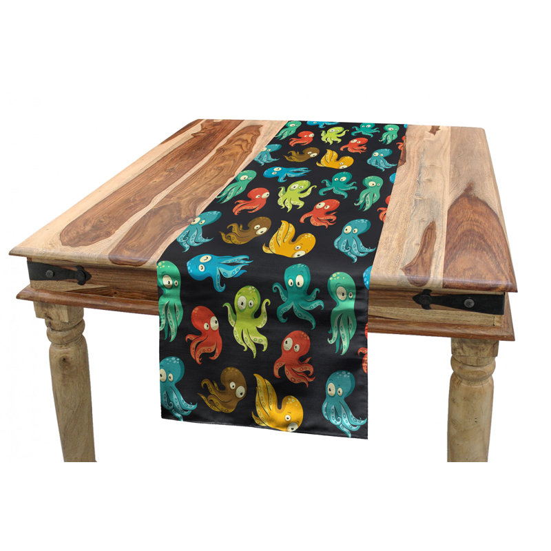 Chemin de table géométrique, 72 po x 16 po