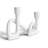 Modern Sculptural Double Taper Candle Holder-303092173