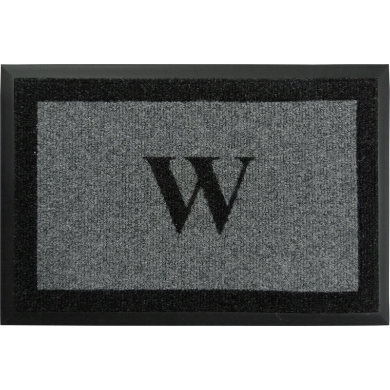 Tapis d'extérieur antidérapant Asai, Gris, W, l 24 po x L 48 po