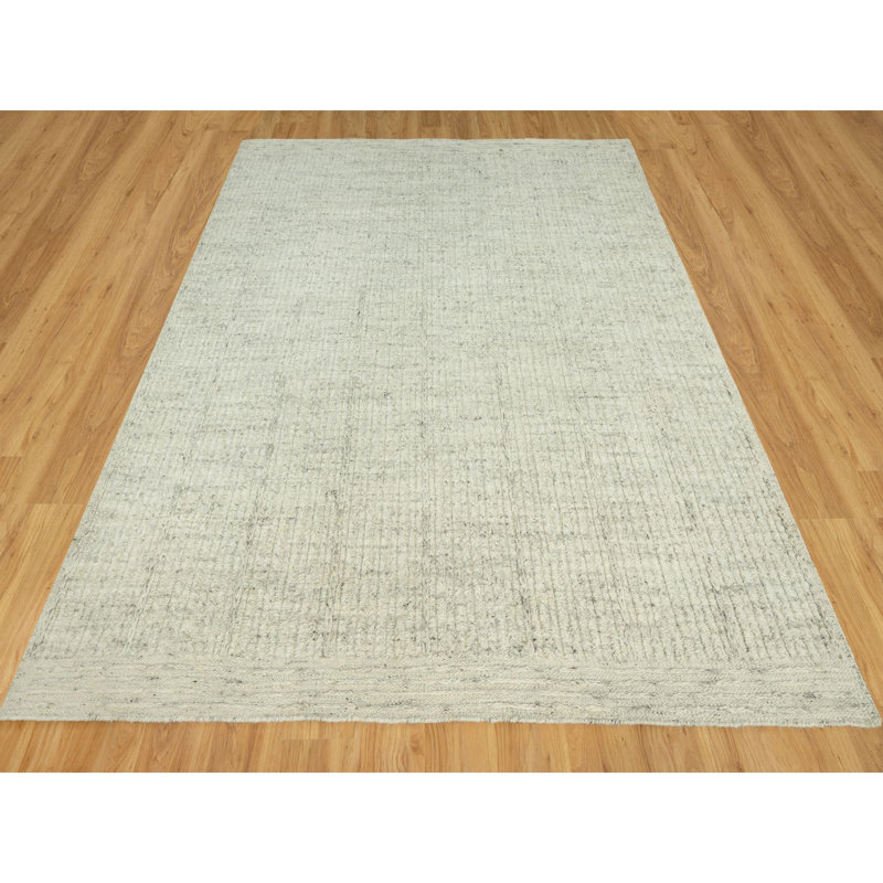 Tapis gris en laine New Age Catrese One-of-a-Kind Rectangle 8 pi 3 po x 10 pi Catrese