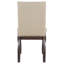 Ensemble de 2 chaises de salle à manger rembourrées en bois Fabirc avec têtes de clou (espresso)-129461087