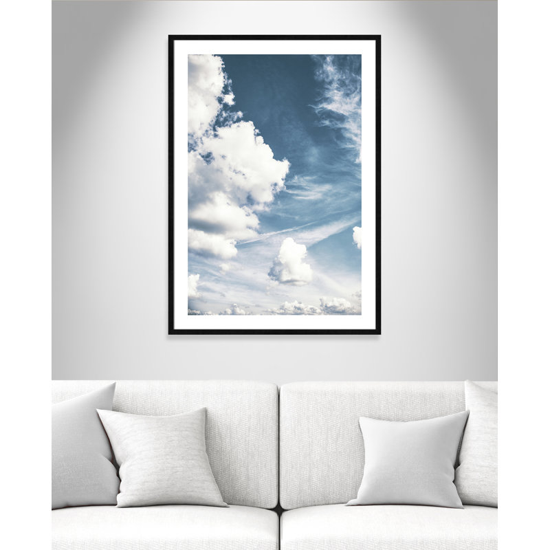 The Clouds Above - Photographie de cadre photo, H 41,5 po x l 29,5 po x P 0,88 po, Noir