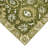 Dorceans Transitional Floral Hand-Hooked New Zealand Wool Olive Green Area Rug-1043359370