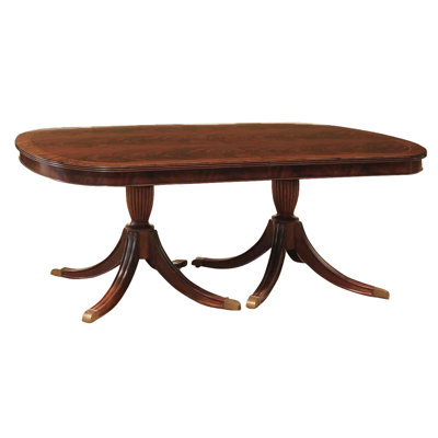 Custom Fit Classics Mahogany Oval Solid Wood Dining Table