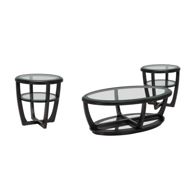 Ensemble de tables basses 3 pièces Cyndle