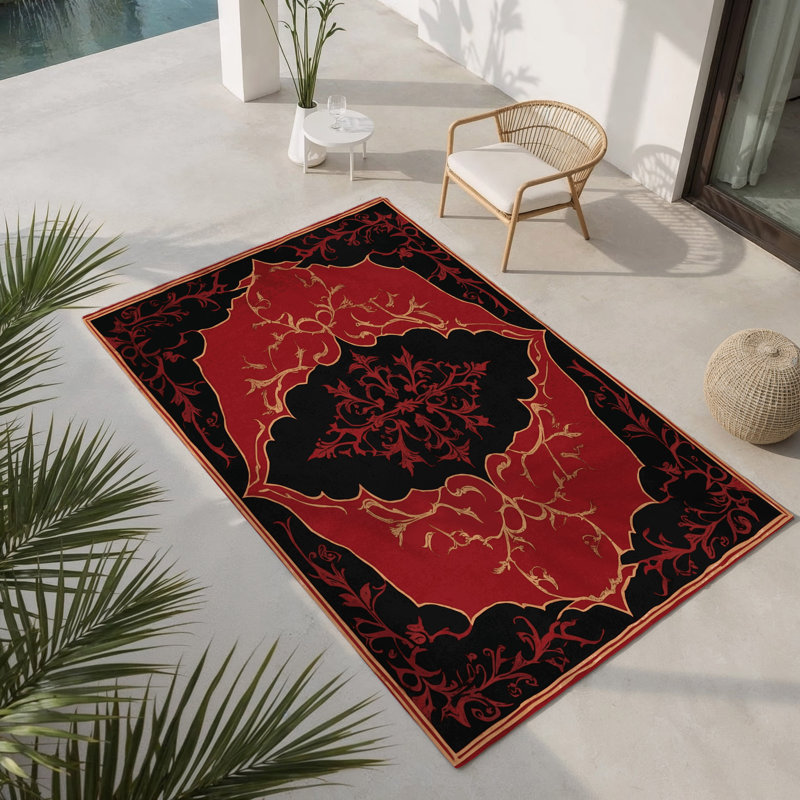 Tapis intérieur et extérieur Marble Arch, Rectangulaire 8 pi x 10 pi