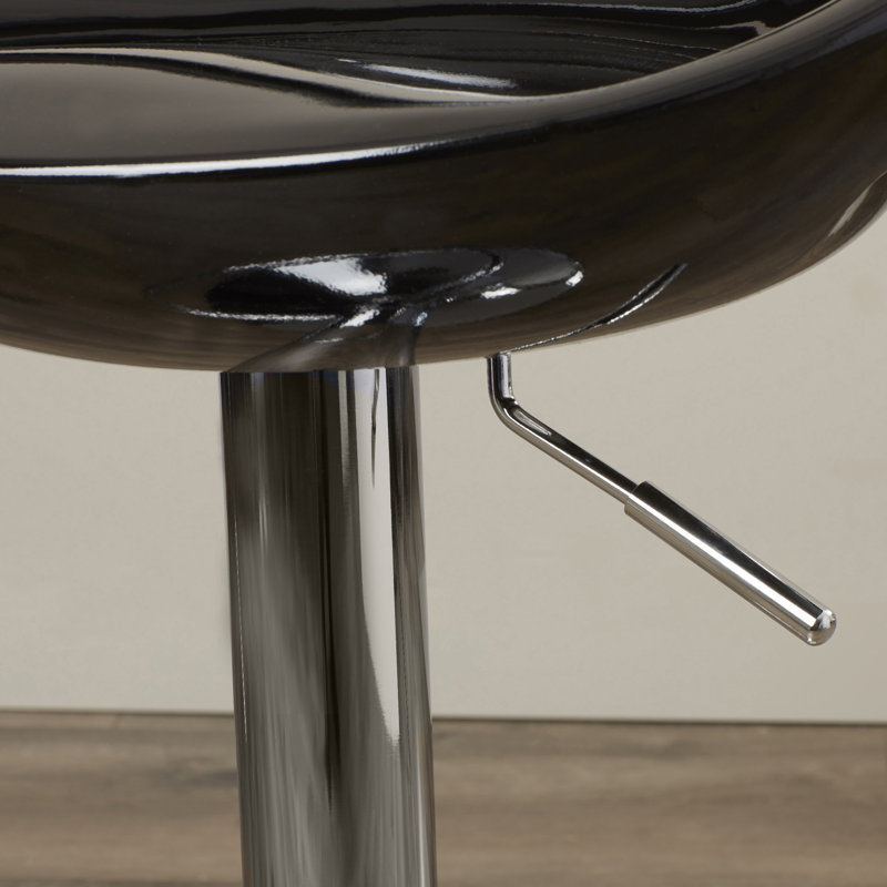 Tabouret de bar à hauteur ajustable Toups, Noir