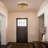 5-Light Natural Farmhouse Semi Flush Mount 