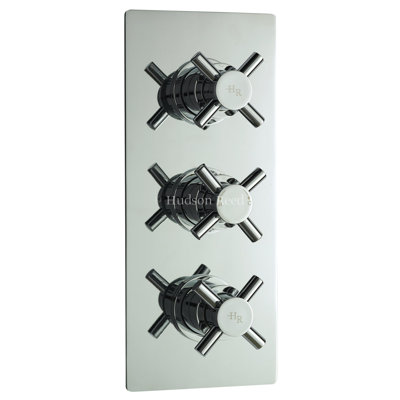 Tec Crosshead Triple Concealed Thermostatic Shower Valve
