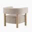 Fauteuil d'appoint rembourré Boucle-100205299