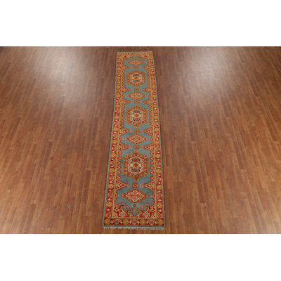 Tapis de couloir indien traditionnel fait à la main 3 x 12 po
