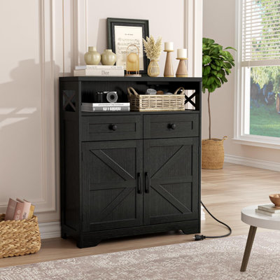31.5" Sideboard Buffet Cabinet With Storage