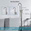 Single-lever floor-mounted bathtub faucet-124758275