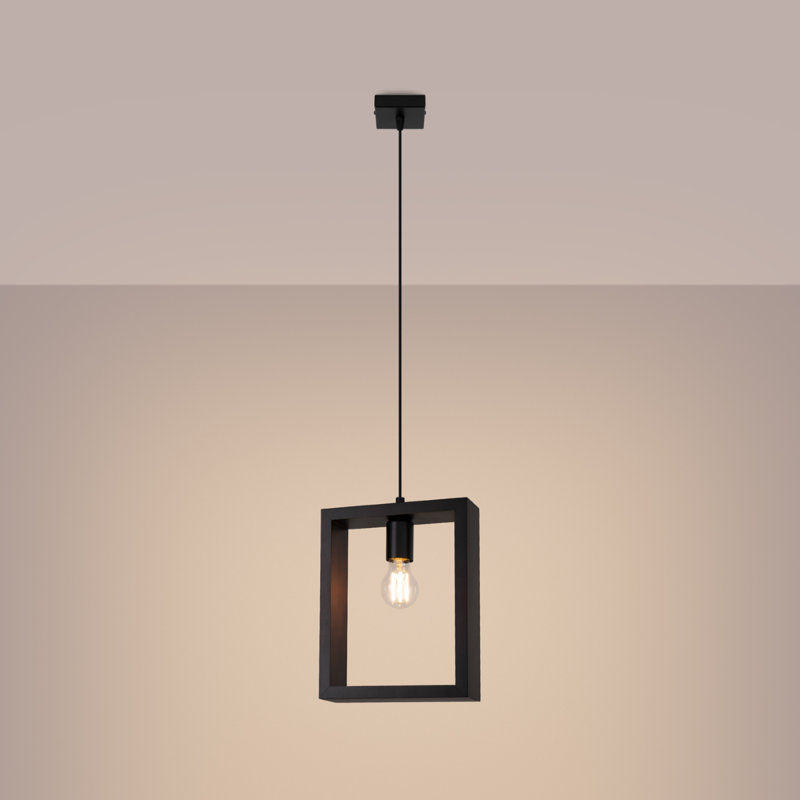 1 - Light Stainless Steel Pendant, Wenge