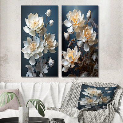 Lotus Bliss Unveilé - lot de 2 décorations murales Lotus
